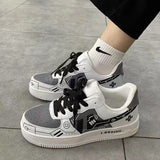 Lourdasprec 2023 New Zapatillas Mujer Fashion Game Print Female Sneakers Casual Patchwork Woman Vulcanize Shoes Individual Ladies Footwear