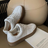 Lourdasprec-Rubber Sole Sneakers White Shoes