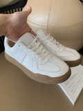 Lourdasprec-Rubber Sole Sneakers White Shoes