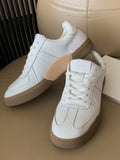 Lourdasprec-Rubber Sole Sneakers White Shoes