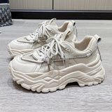 Thanksgiving Gift Women's Chunky Sneakers 2022 Summer New Designer Colorful Thick Sole Fashion Platform Sneakers Ladies Casual Sports Shoes
