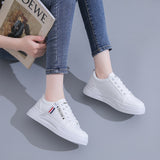 Lourdasprec 2022 Spring Women Sneakers White Casual Shoes Comfortable Walking Shoes Trend Flat Shoes Light Fashion Shoes for Girls Footwear