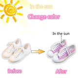 Lourdasprec Women's Color Changing Canvas Shoes Trendy Fashion Versatile Low-top Lace-up Boarding Shoes Cute Fairy Colorful  Kawaii Sneakers220920