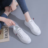 Lourdasprec 2022 Spring Women Sneakers White Casual Shoes Comfortable Walking Shoes Trend Flat Shoes Light Fashion Shoes for Girls Footwear