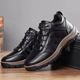 LOURDASPREC-Graduation Gift - Sneakers Men Winter Warm Platform Shoe Man Safety Shoes Wear-Resistant Outdoor Sports Casual Non Leather Loafers Tênis Masculino