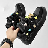 LOURDASPREC-Graduation Gift Pure White Mens Sneakers Casual Athletic Comfortable Korean Fashion Sports Chunky Shoes Harajuku Platform Vulcanized Male Shoes