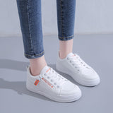 Lourdasprec 2022 Spring Women Sneakers White Casual Shoes Comfortable Walking Shoes Trend Flat Shoes Light Fashion Shoes for Girls Footwear