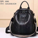 Graduation Gift Big Sale Women Backpack Simple Solid Color Black Brand 2022 Luxury Fashion Designer Bag Handheld Large Capacity Leather Casual Versatile