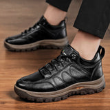 LOURDASPREC-Graduation Gift - Sneakers Men Winter Warm Platform Shoe Man Safety Shoes Wear-Resistant Outdoor Sports Casual Non Leather Loafers Tênis Masculino