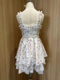 Lourdasprec-Kawaii Aesthetic Coquette Dollette Floral Print Corset Dress