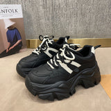 Thanksgiving Gift Y2K Sneakers Shoes Platform Ladies Woman Vulcanize Casual Breathable Sneaker Black Chunky Sneakers Spring