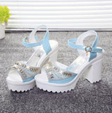 Graduation Gift Big Sale  Designer 2022 new sexy fashion women's sandals summer diamond fish mouth muffin platform High heels casual slippers womens shoes