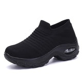 2021 Women Sneakers Running Shoes Sports Shoes Breathable Mesh Comfortable Platform Shoes Air Cushion Sneaker Lightweight