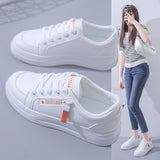 Lourdasprec 2022 Spring Women Sneakers White Casual Shoes Comfortable Walking Shoes Trend Flat Shoes Light Fashion Shoes for Girls Footwear