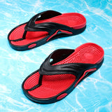 LOURDASPREC-Graduation Gift - Summer Men's Flip-flops Massage Granule Men Slippers Comfortable Beach Sandals Men Casual Shoes House Flip Flops Bathroom Shoes