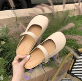 Lourdasprec Sweet Soft Sole Flat Shoes for Women Autumn New Shoes Casual Mary Janes Elegant Female Pumps Summer Slippers