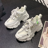 Lourdasprec Brand Design Trendy White Women Dad Shoes Summer Chunky Sneakers Platform Casual Shoes Fashion Women's Sneakers Classic Trainers