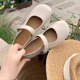 Lourdasprec Sweet Soft Sole Flat Shoes for Women Autumn New Shoes Casual Mary Janes Elegant Female Pumps Summer Slippers