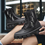 LOURDASPREC-Graduation Gift - Summer Breathable Men Boots Fashion Street Style Casual Shoes Personalized Trend High Top Men Shoes Comfortable Casual Boots