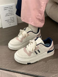 Lourdasprec Lolita Pink Blue Women Casual Shoes Platform Sneakers Vulcanize Running Canvas Tennis Flat Korean Rubber Japanese Fashion Spring